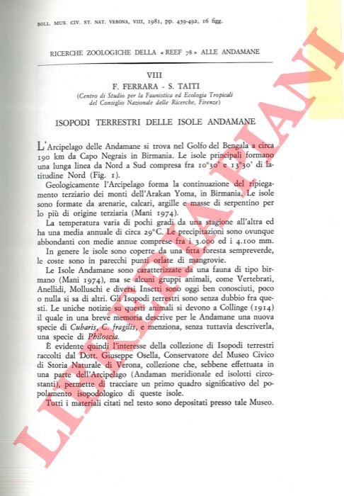 Isopodi terrestri delle Isole Andamane.