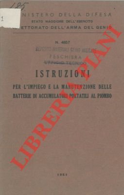 Istruzioni per l'impiego e la manutenzione delle batterie di accumulatori …