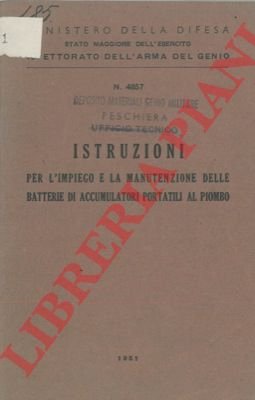 Istruzioni per l'impiego e la manutenzione delle batterie di accumulatori …