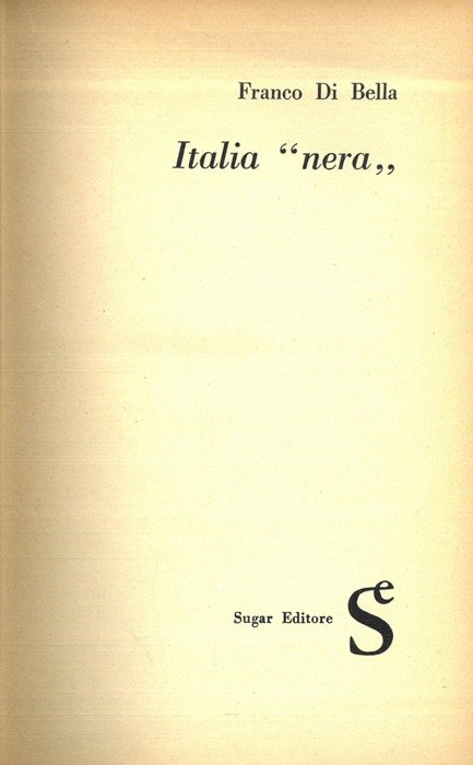 Italia “nera”.