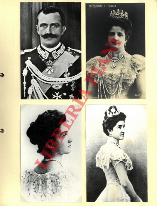 Italia. Savoia : Vittorio Emanuele III, Elena, figli e nipoti.