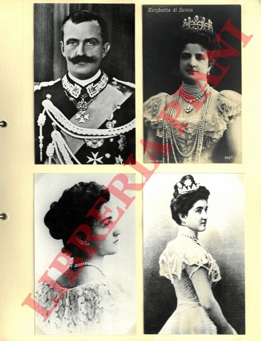 Italia. Savoia : Vittorio Emanuele III, Elena, figli e nipoti.