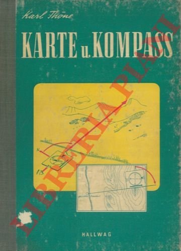 Karte und kompass.