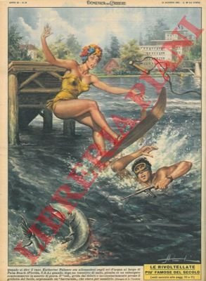 Katherine Palance sta allenandosi sugli sci d'acqua quando piomba su …