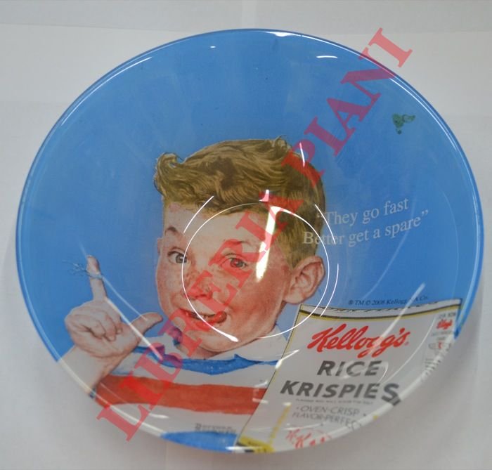 Kellog rice krispies. Scodella in vetro