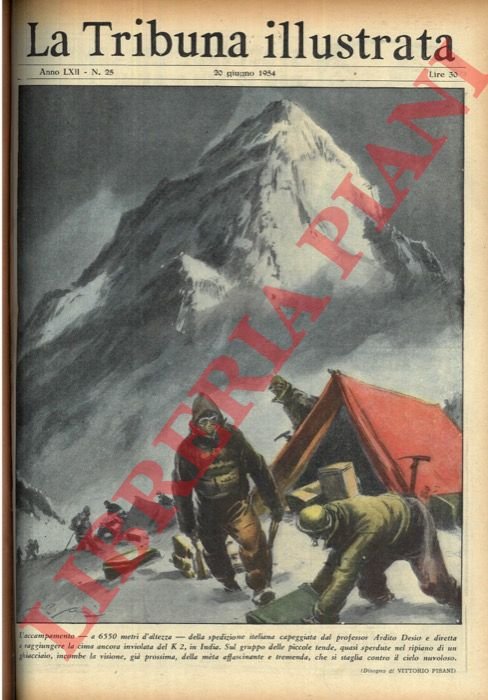 L'accampamento - a 6550 metri d'altezza - della spedizione italiana … | Immagine Gallery 3