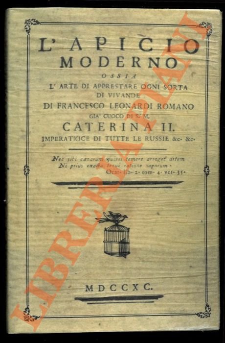 L'apicio moderno ossia l'arte di apprestare ogni sorta di vivande.