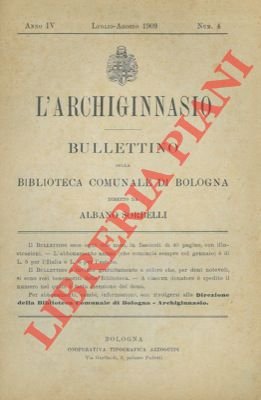 L'Archiginnasio. Bulletino della Bibl. Com. di Bologna.