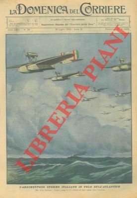 L'ardimentoso stormo italiano in volo sull'Atlantico.