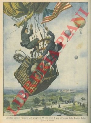 L'areostato americano "Conqueror" precipita durante la 'Gordon Bennet' a Berlino.