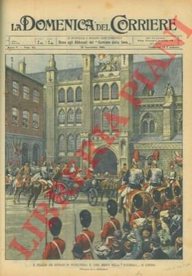 L'arrivo dei nostri sovrani nella "Guildhall" in Ighilterra.