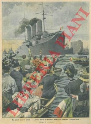 L'arrivo del Re a Messina a bordo della corazzata "Regina …