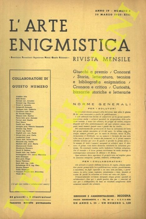 L'arte enigmistica.