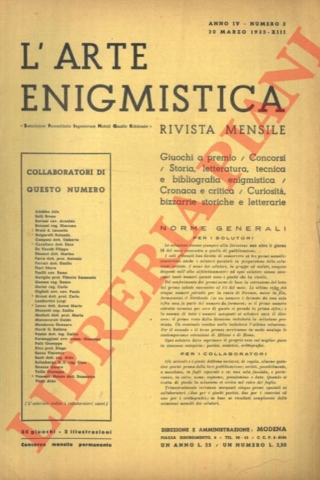 L'arte enigmistica.
