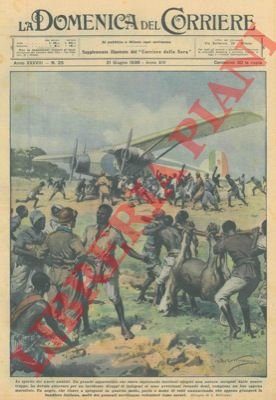 L'atterraggio di un grande apparecchio che stava esplorando territori etiopici …