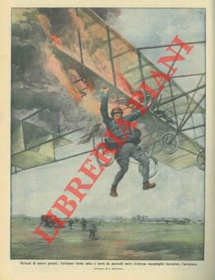 L'aviatore Grote salta a terra da parecchi metri d'altezza essendoglisi …