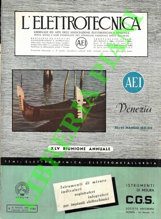 L'elettrotecnica. Giornale ed atti della Associazione Elettrotecnica Italiana.
