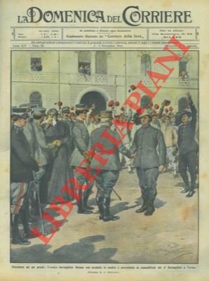 L'eroico bersagliere Benna con accanto la madre viene presentato ai …