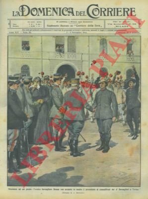 L'eroico bersagliere Benna con accanto la madre viene presentato ai …