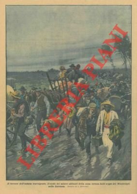 L'esodo dei miseri abitanti della zona invasa dalle acque del …