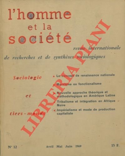 L'homme et la société. Revue internationale de recherches et de …