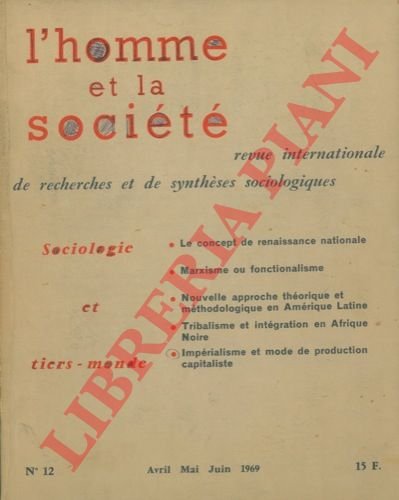 L'homme et la société. Revue internationale de recherches et de …