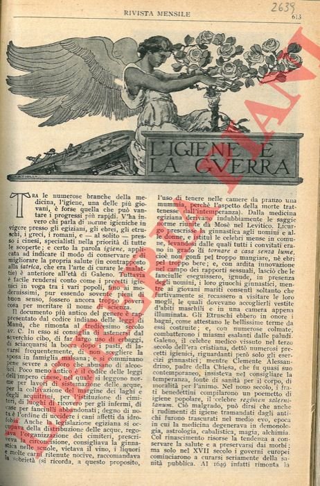 L'igiene e la guerra.