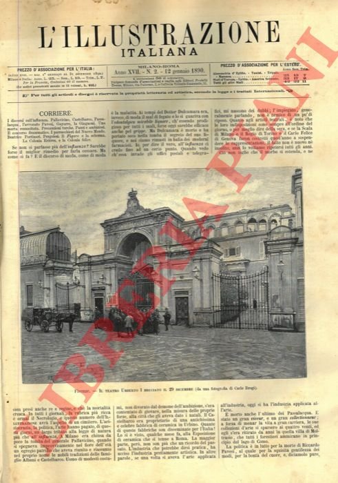 L'Illustrazione Italiana. 1890. Rivista settimanale degli avvenimenti e personaggi contemporanei … | Immagine Gallery 3