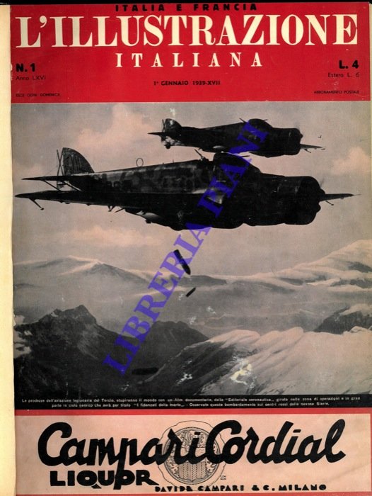 L'Illustrazione Italiana. 1939. Rivista settimanale degli avvenimenti e personaggi contemporanei …
