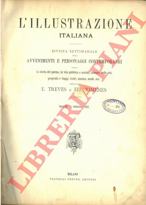 L'Illustrazione Italiana. Rivista settimanale degli avvenimenti e personaggi contemporanei sopra … | Immagine Gallery 3