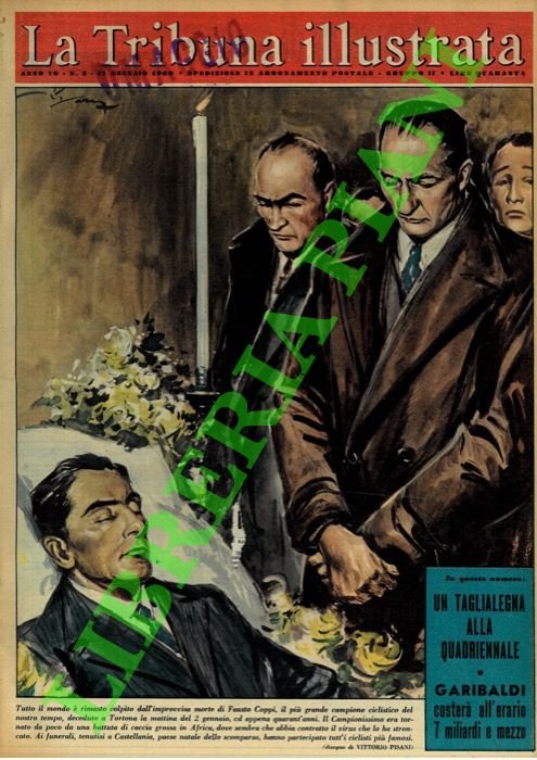 L'improvisca scomparsa di Fausto Coppi. Ai funerali tenutisi a Castellania …