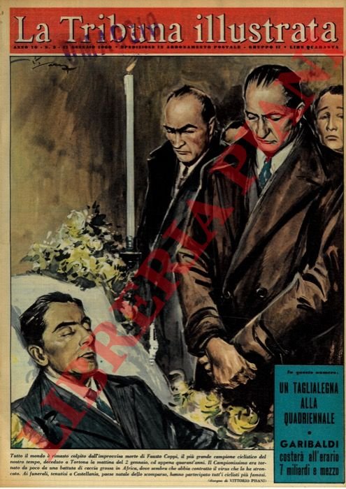 L'improvisca scomparsa di Fausto Coppi. Ai funerali tenutisi a Castellania …