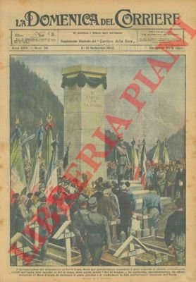 L'inaugurazione del monumento al Col di Lana, sorto per sottoscrizione …