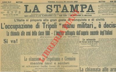 L'Italia si prepara alla gran gesta di conquista e di …