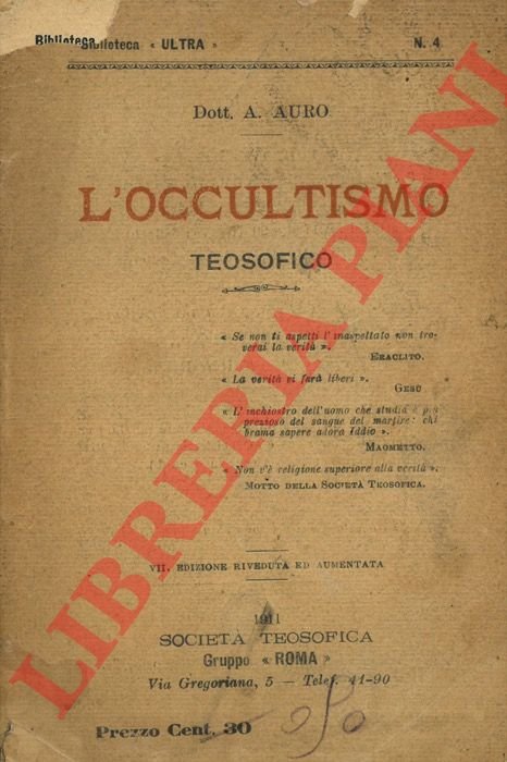 L'occultismo teosofico.