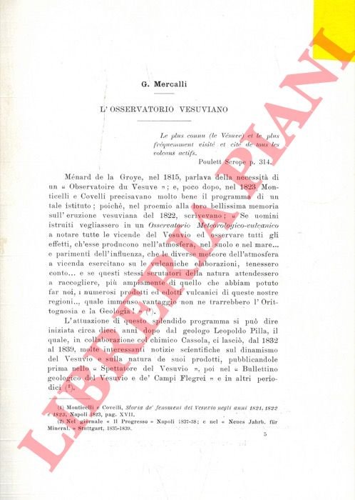 L'osservatorio vesuviano.