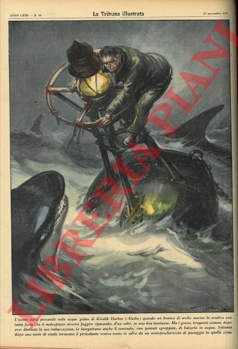 L'uomo stava pescando nelle acque gelate di Kivalik Harbor (Alaska) … | Immagine Gallery 3