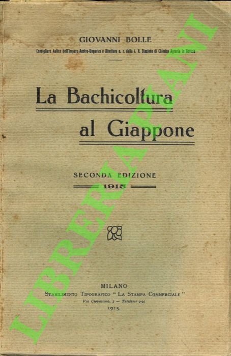 La bachicoltura al Giappone.