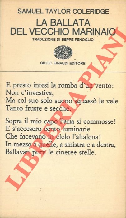 La ballata del vecchio marinaio.