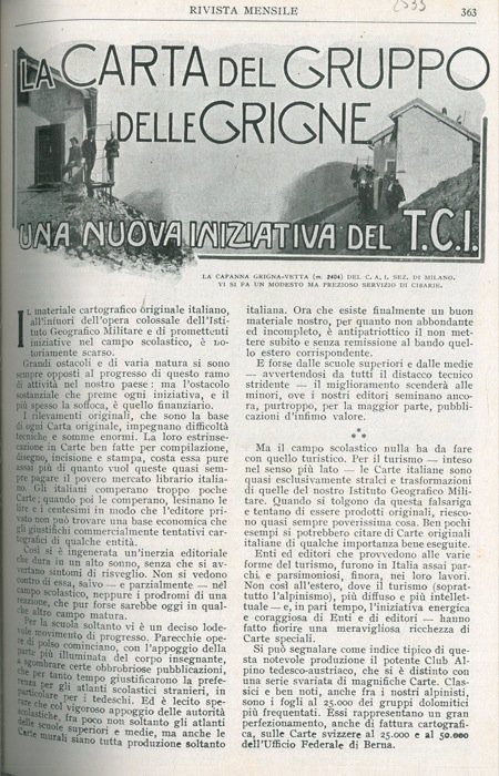 La carta del Gruppo delle Grigne. Una nuova iniziativa del …