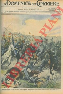 La cavalleria belga, a Liegi, assalta valorosamente quattro squadroni tedeschi.