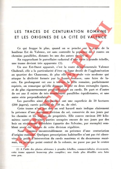 La centuriation romaine et les origines de la cité de …