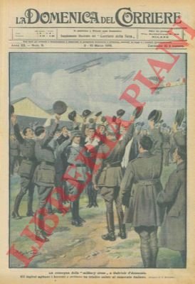 La consegna della "Military Cross" al poeta.