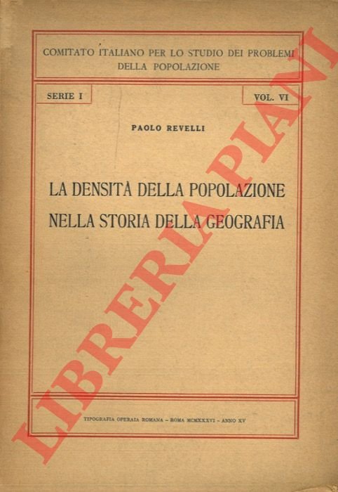 La densità della popolazione nella storia della geografia.