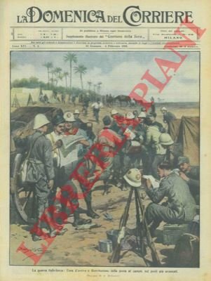 La distribuzione della posta, al campo, nei posti più avanzati.