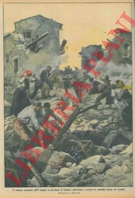 La distruzione del terremoto in contrada Linera ad Acireale.