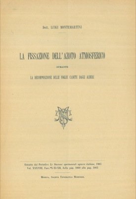 La fissazione dell'azoto atmosferico durante la decomposizione delle foglie cadute …