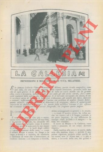 La galleria. Impressioni e macchiette di vita milanese.