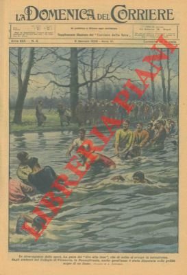 La gara del "tiro alla fune" disputata nelle gelide acque …