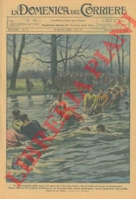 La gara del "tiro alla fune" disputata nelle gelide acque …